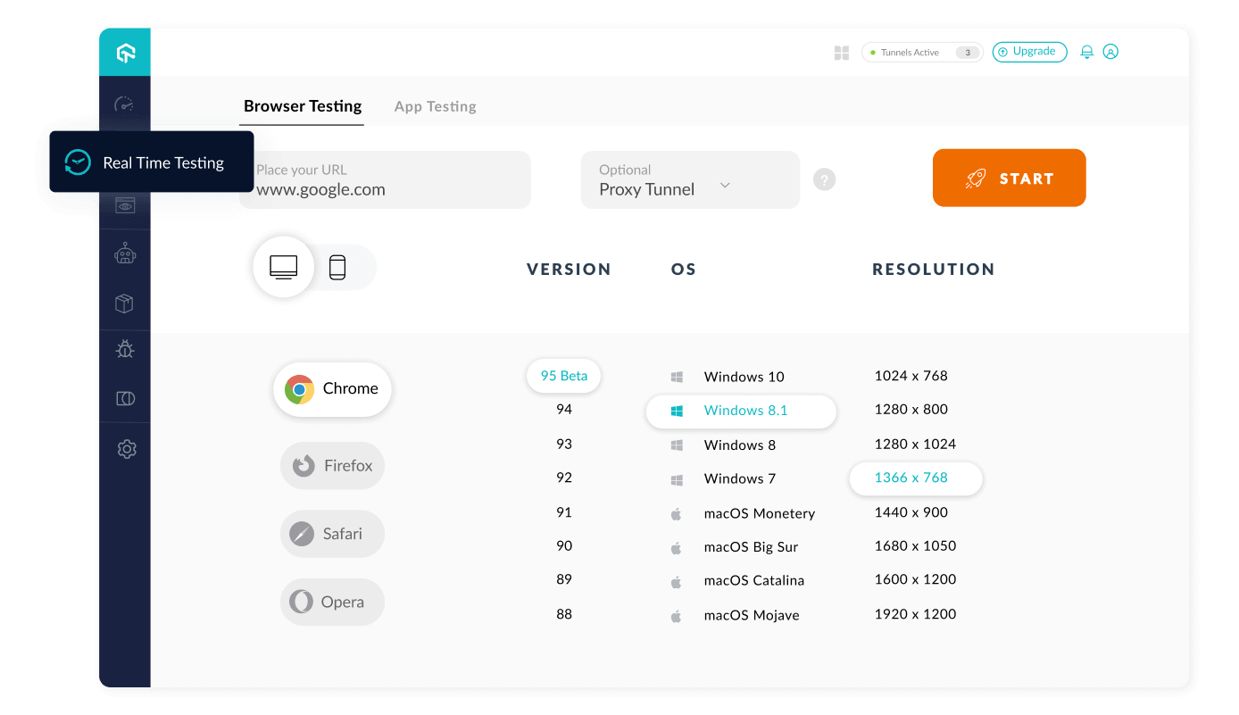 Live Testing